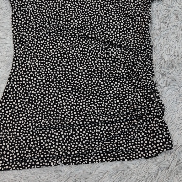 Jones New York Shirt Womens S Black‎ White Blouse Preppy Career Evening Top Soft - Picture 7 of 9